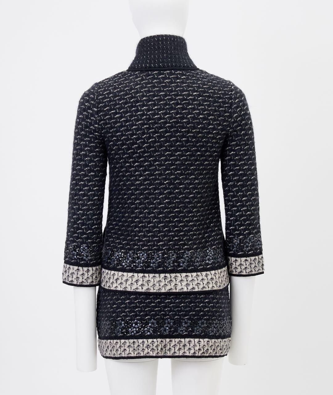 CHANEL Черный шерстяной костюм с юбками, фото 4