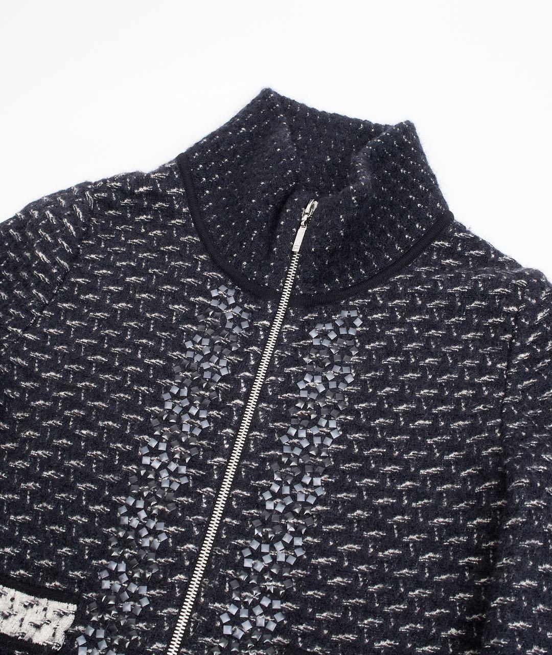 CHANEL Черный шерстяной костюм с юбками, фото 3