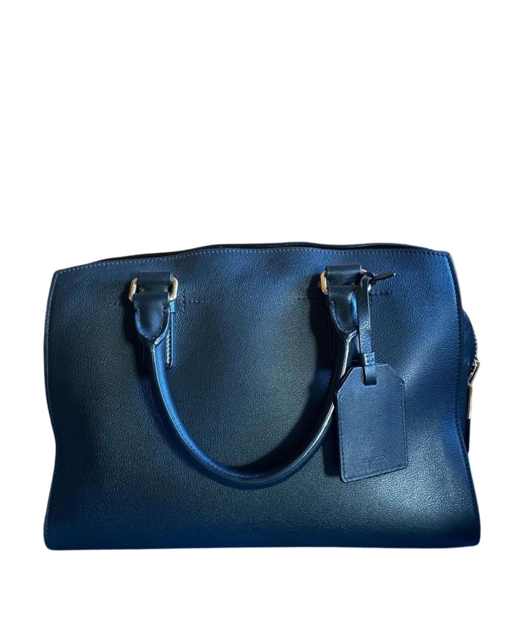 TOM FORD Черная кожаная сумка с короткими ручками, фото 1