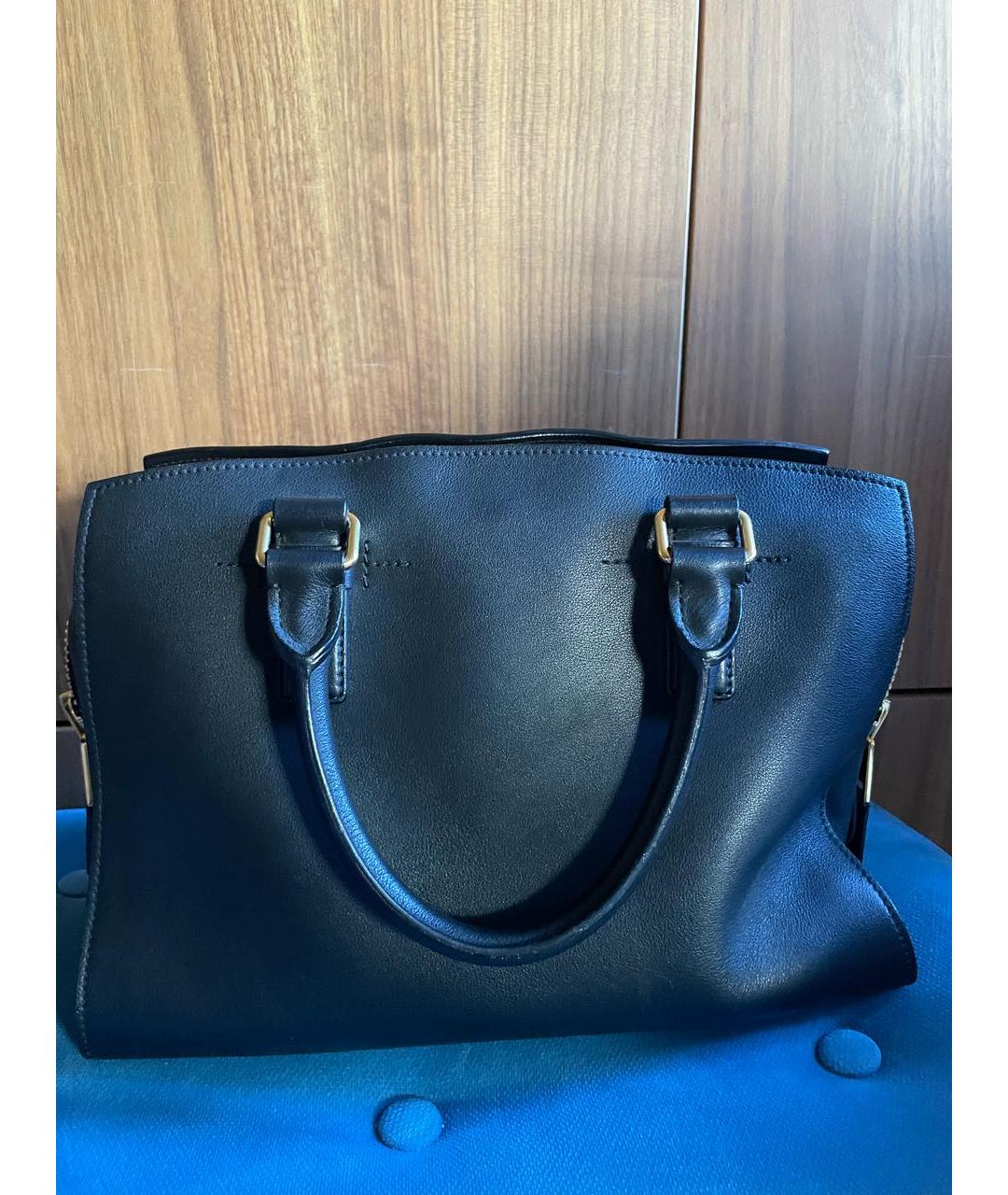 TOM FORD Черная кожаная сумка с короткими ручками, фото 3