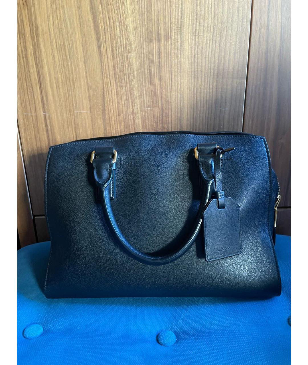 TOM FORD Черная кожаная сумка с короткими ручками, фото 7