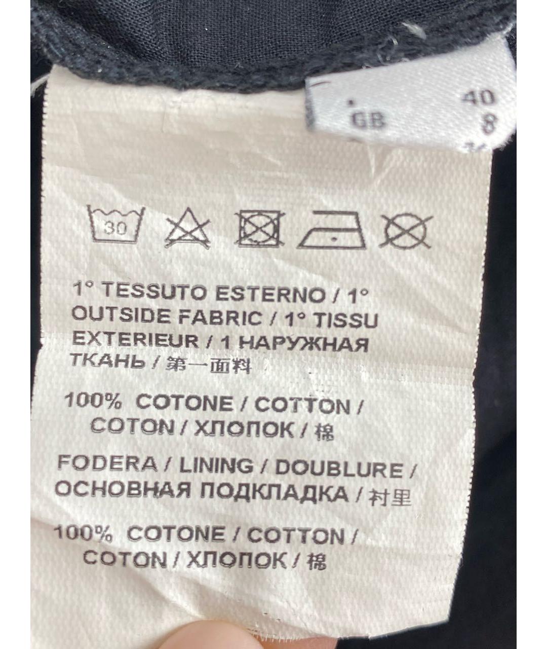 PINKO Черное хлопковое платье, фото 4