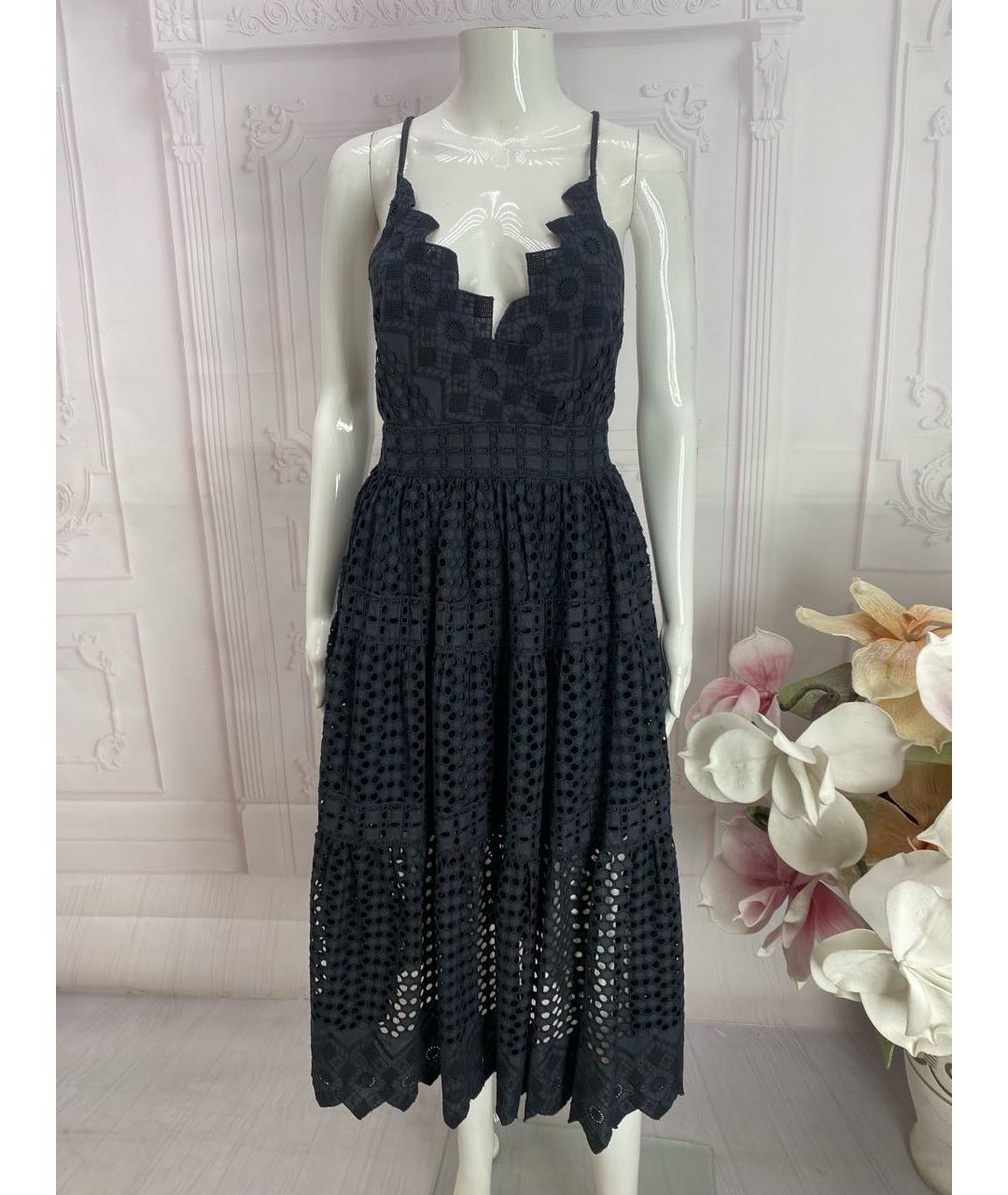 PINKO Черное хлопковое платье, фото 8