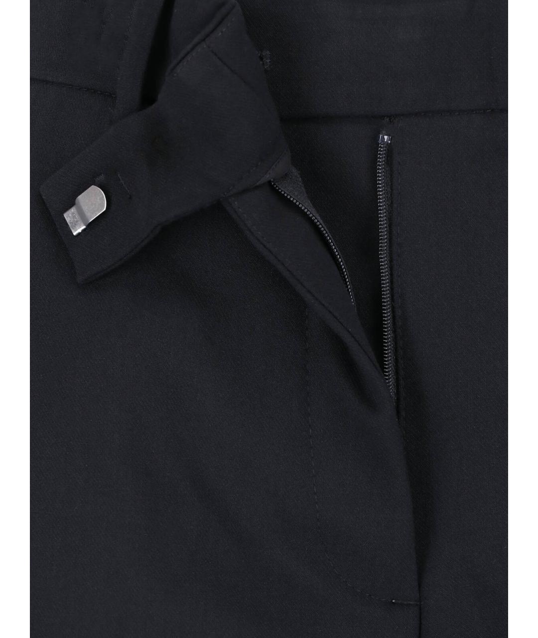 CALVIN KLEIN Черные полиэстеровые прямые брюки, фото 5