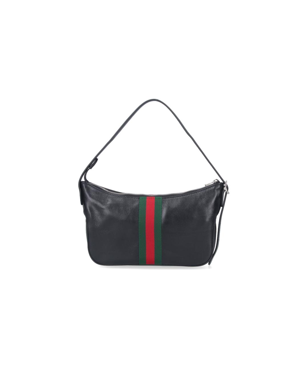 GUCCI Черная кожаная сумка тоут, фото 3