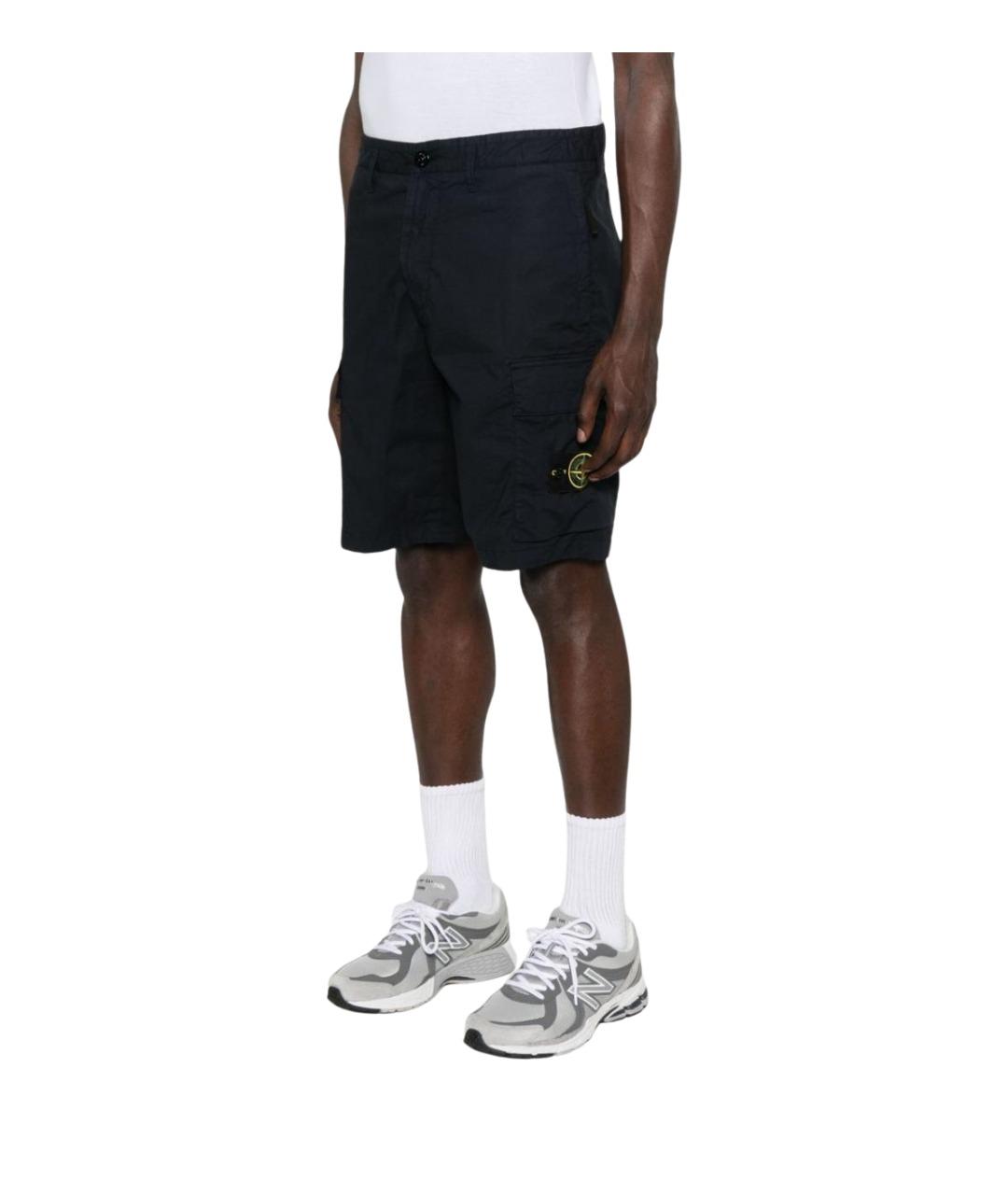 STONE ISLAND Синие шорты, фото 4