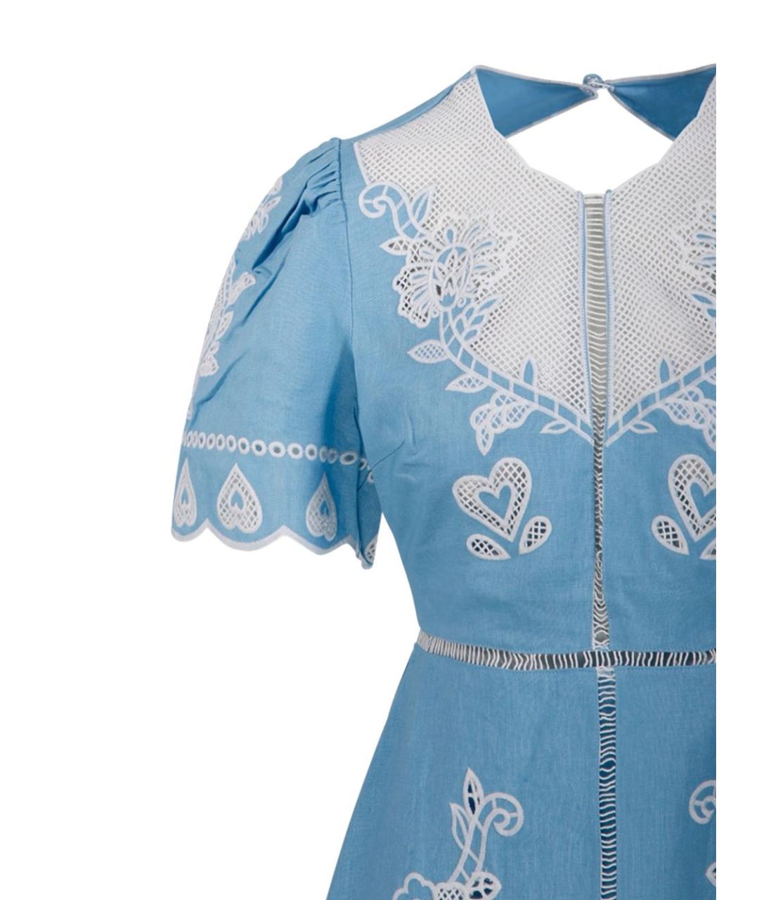 FARM RIO Синее повседневное платье, фото 2