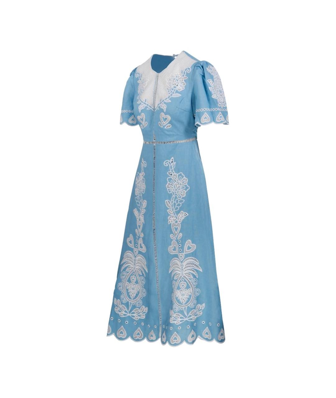 FARM RIO Синее повседневное платье, фото 4