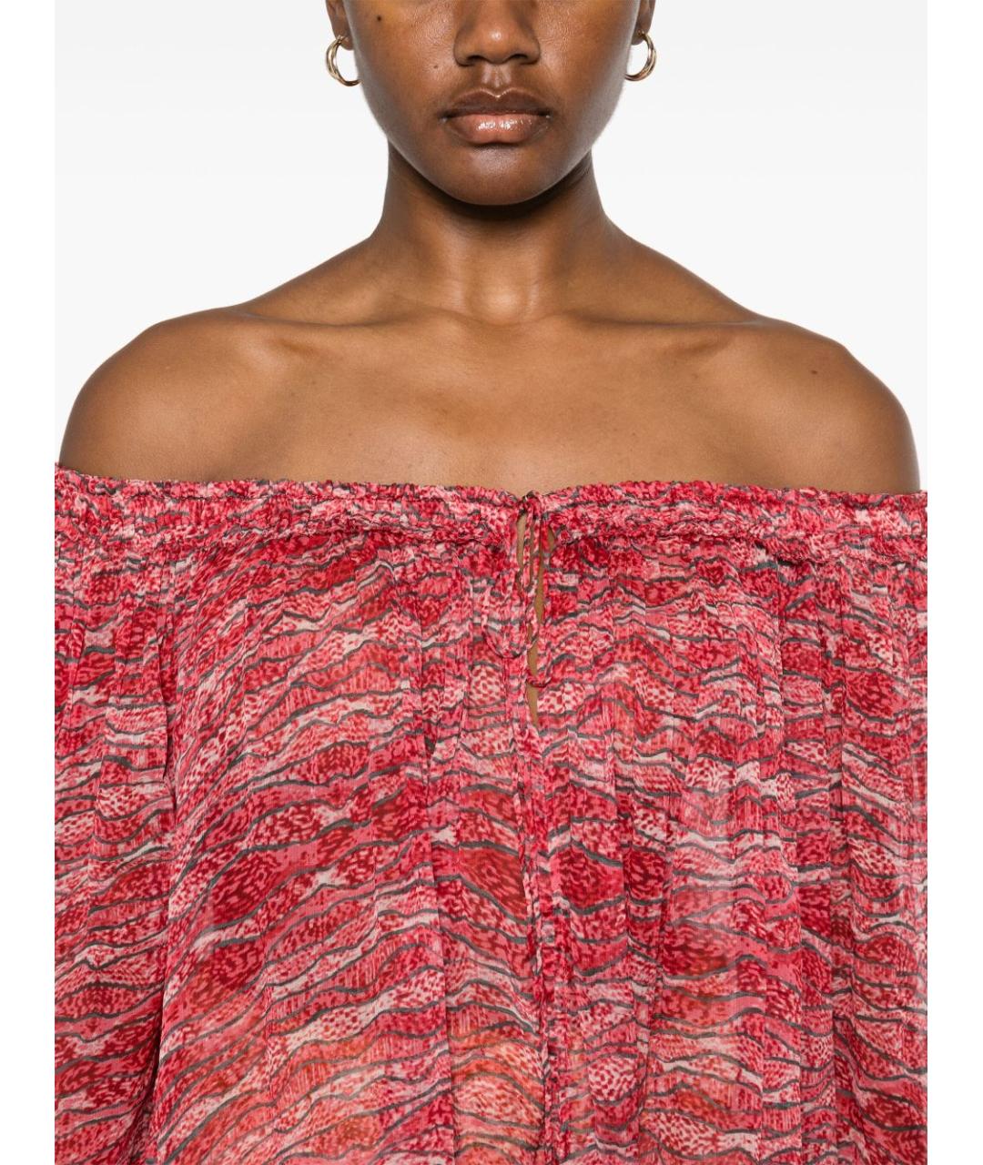 ISABEL MARANT Красная вискозная блузы, фото 3