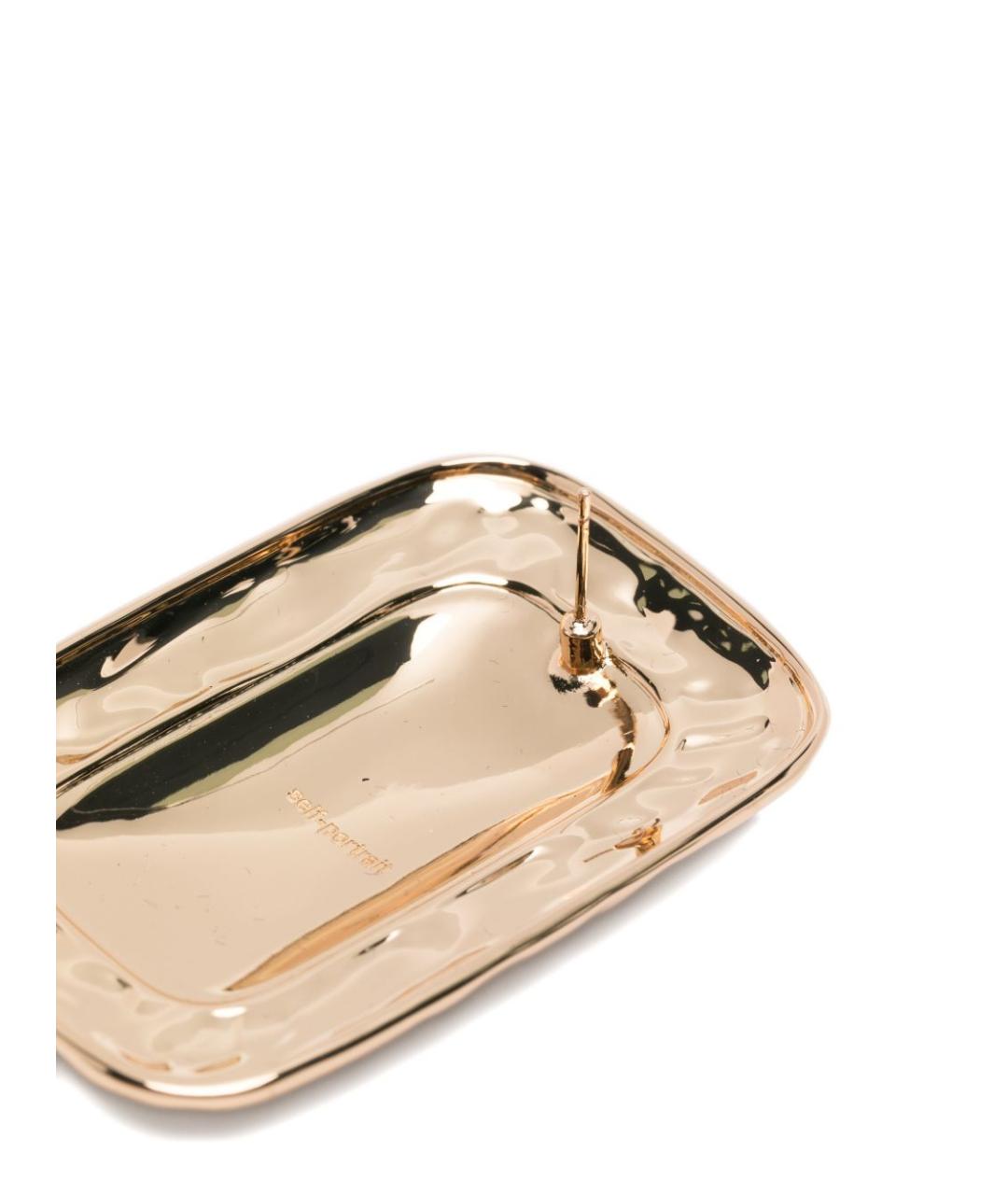 SELF-PORTRAIT Золотые металлические серьги, фото 2