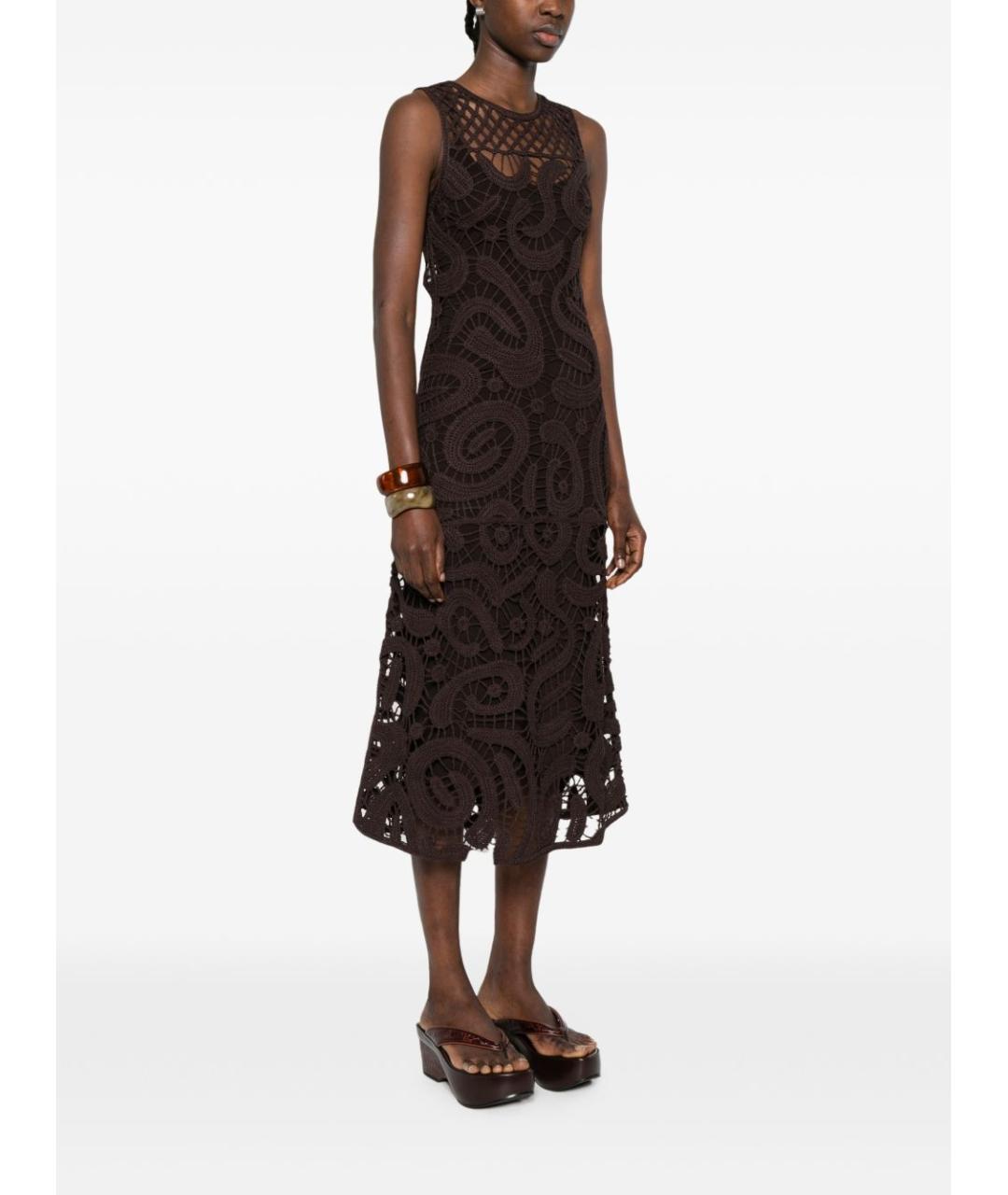 PINKO Коричневое повседневное платье, фото 5