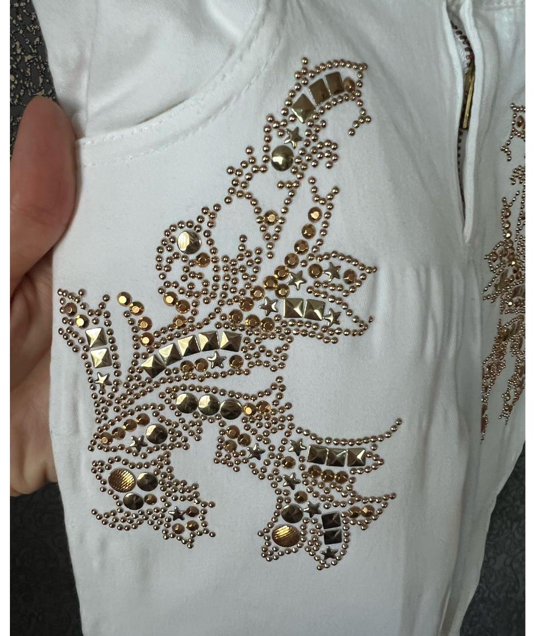 VERSACE Белые хлопковые брюки и шорты, фото 2