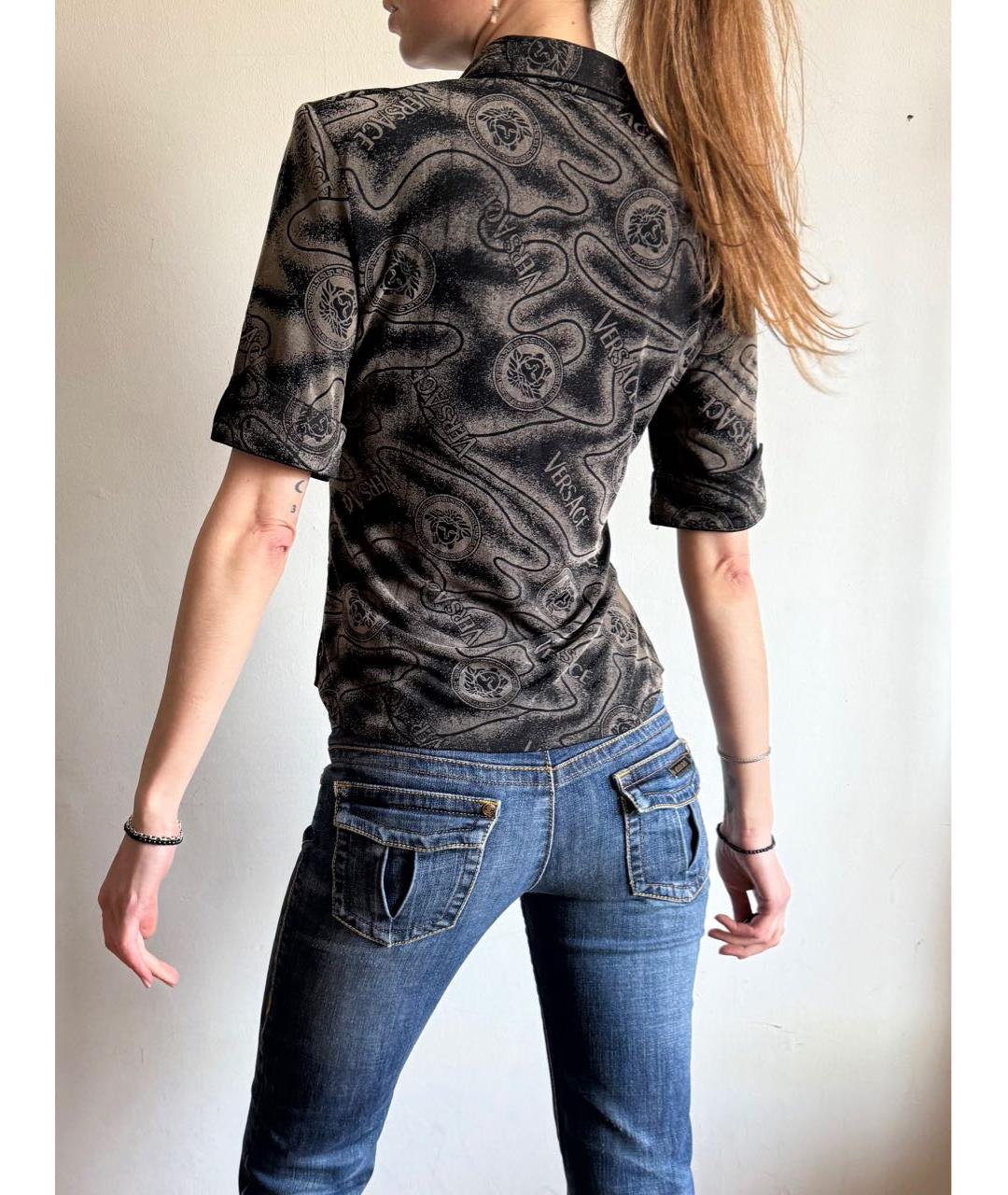 VERSACE JEANS COUTURE Черная блузы, фото 4