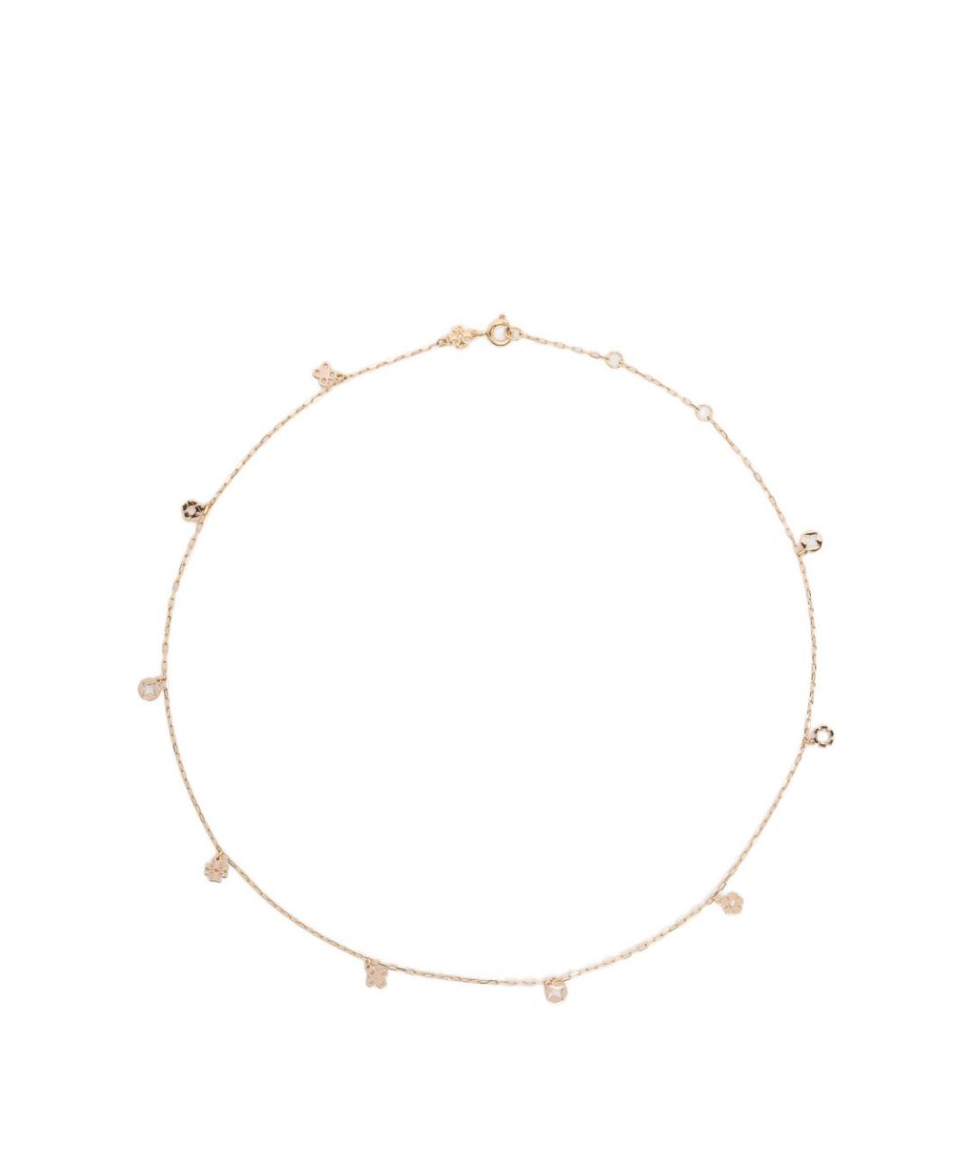 TORY BURCH Золотое латунное колье, фото 1