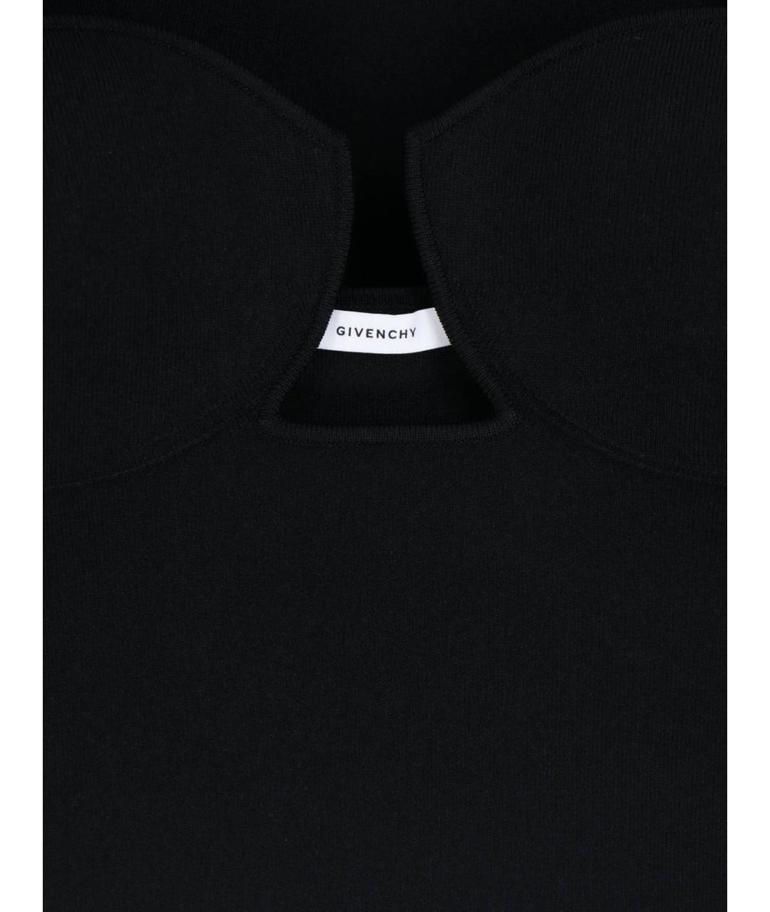 GIVENCHY Черное вискозное коктейльное платье, фото 4