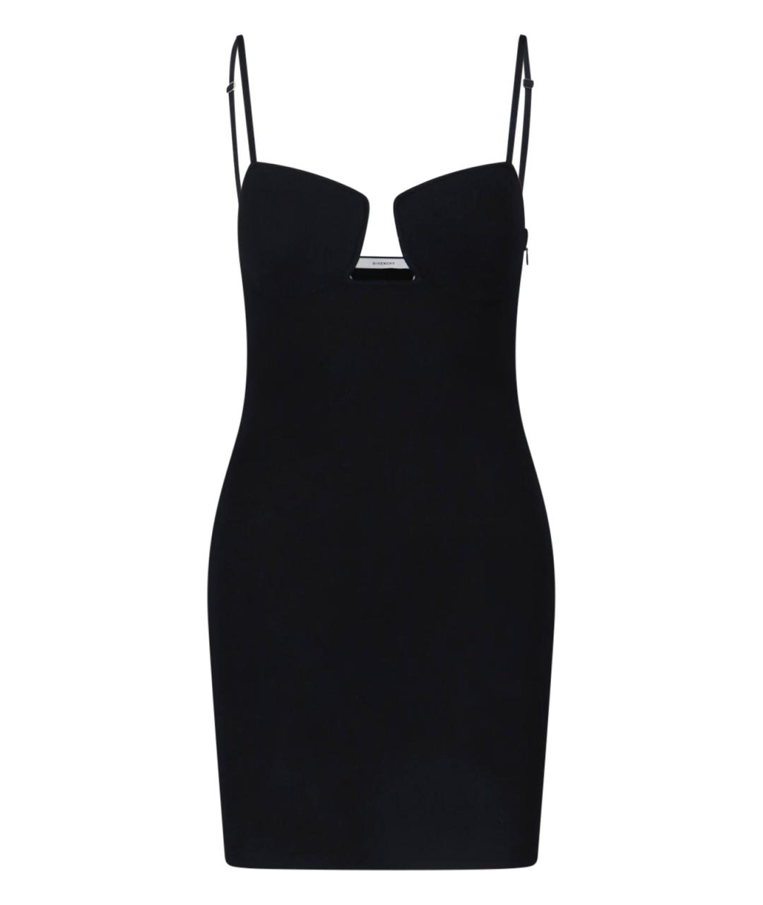 GIVENCHY Черное вискозное коктейльное платье, фото 1