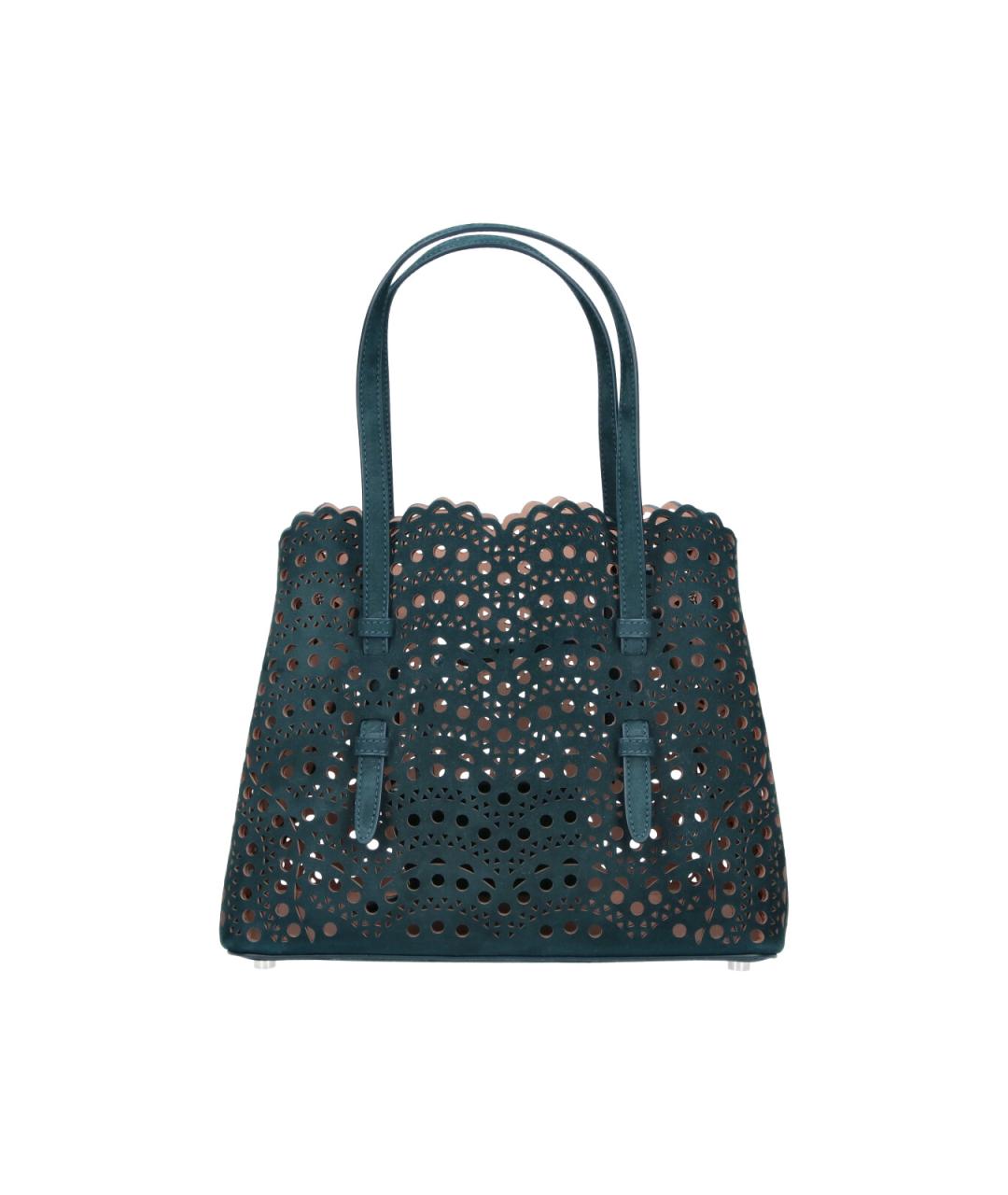 ALAIA Синяя кожаная сумка с короткими ручками, фото 1