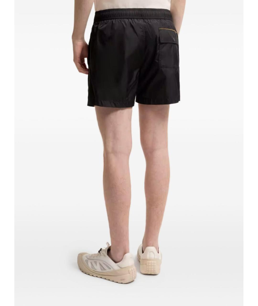 MONCLER Черные полиамидовые шорты, фото 3