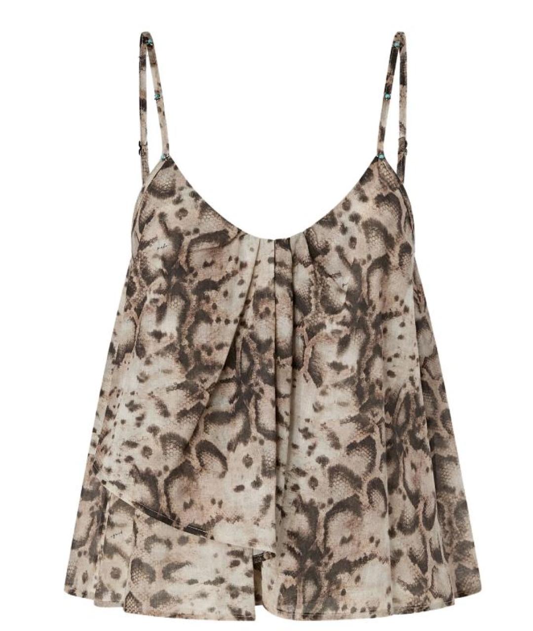 PINKO Бежевая майка, фото 1