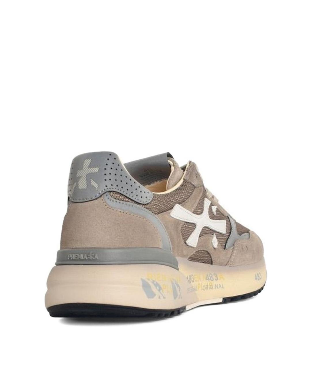 PREMIATA Серые замшевые низкие кроссовки / кеды, фото 2