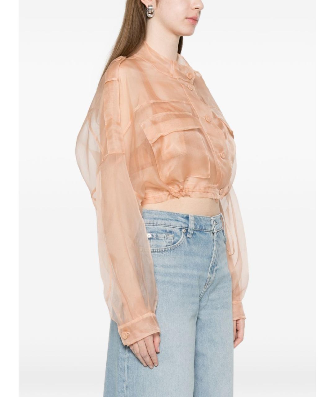 PINKO Бежевая шелковая куртка, фото 3