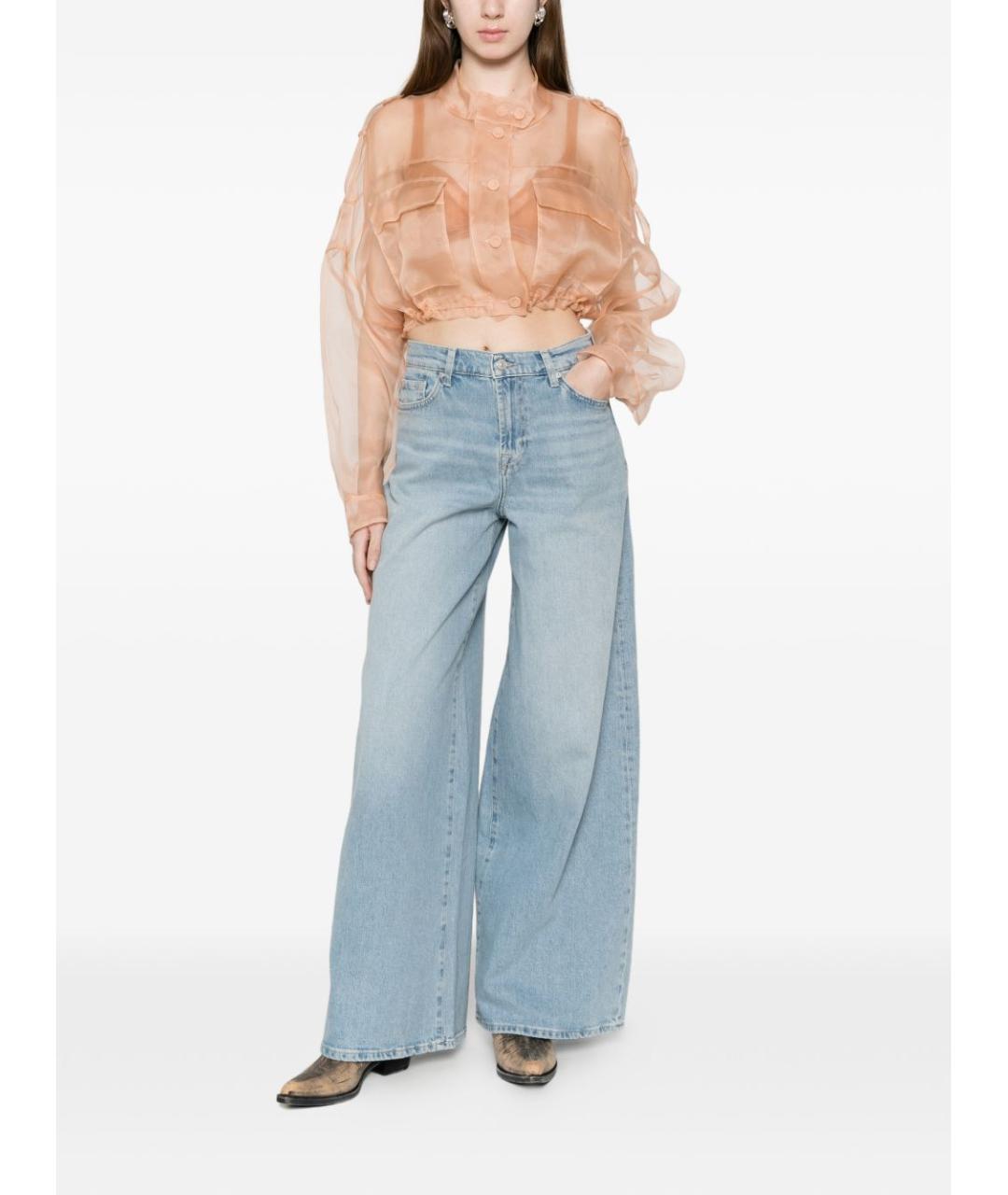 PINKO Бежевая шелковая куртка, фото 4