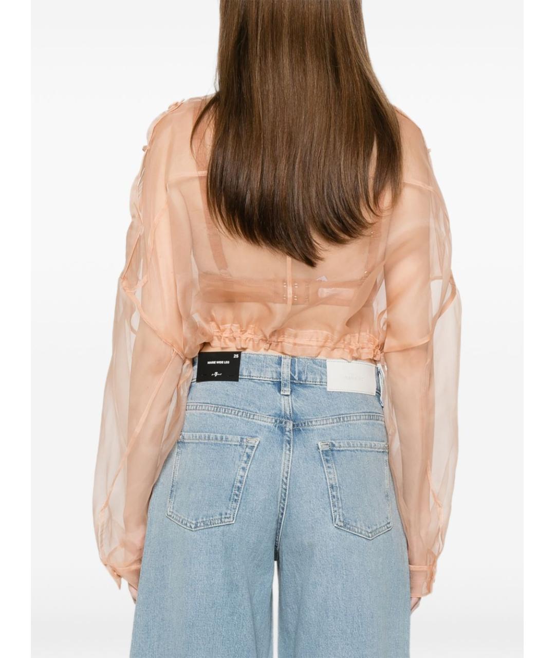 PINKO Бежевая шелковая куртка, фото 5