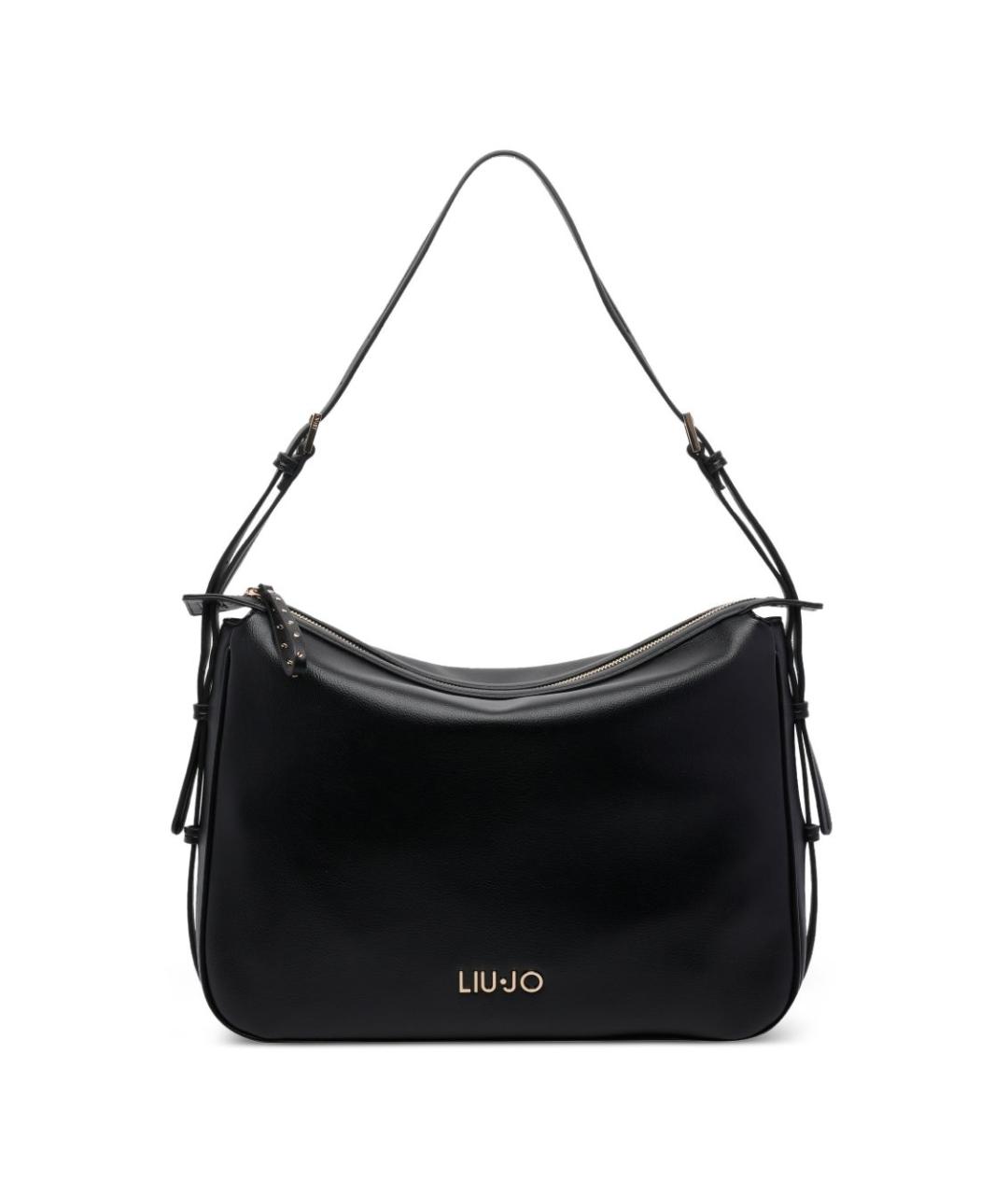 LIU JO Черная сумка через плечо из искусственной кожи, фото 1