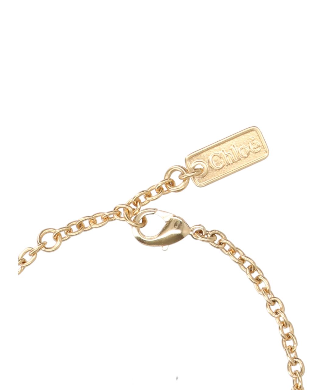 CHLOE Золотой металлический браслет, фото 2