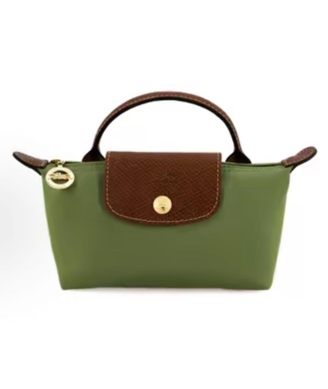 LONGCHAMP Зеленая сумка с короткими ручками, фото 8