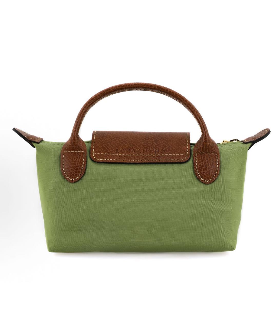 LONGCHAMP Зеленая сумка с короткими ручками, фото 3