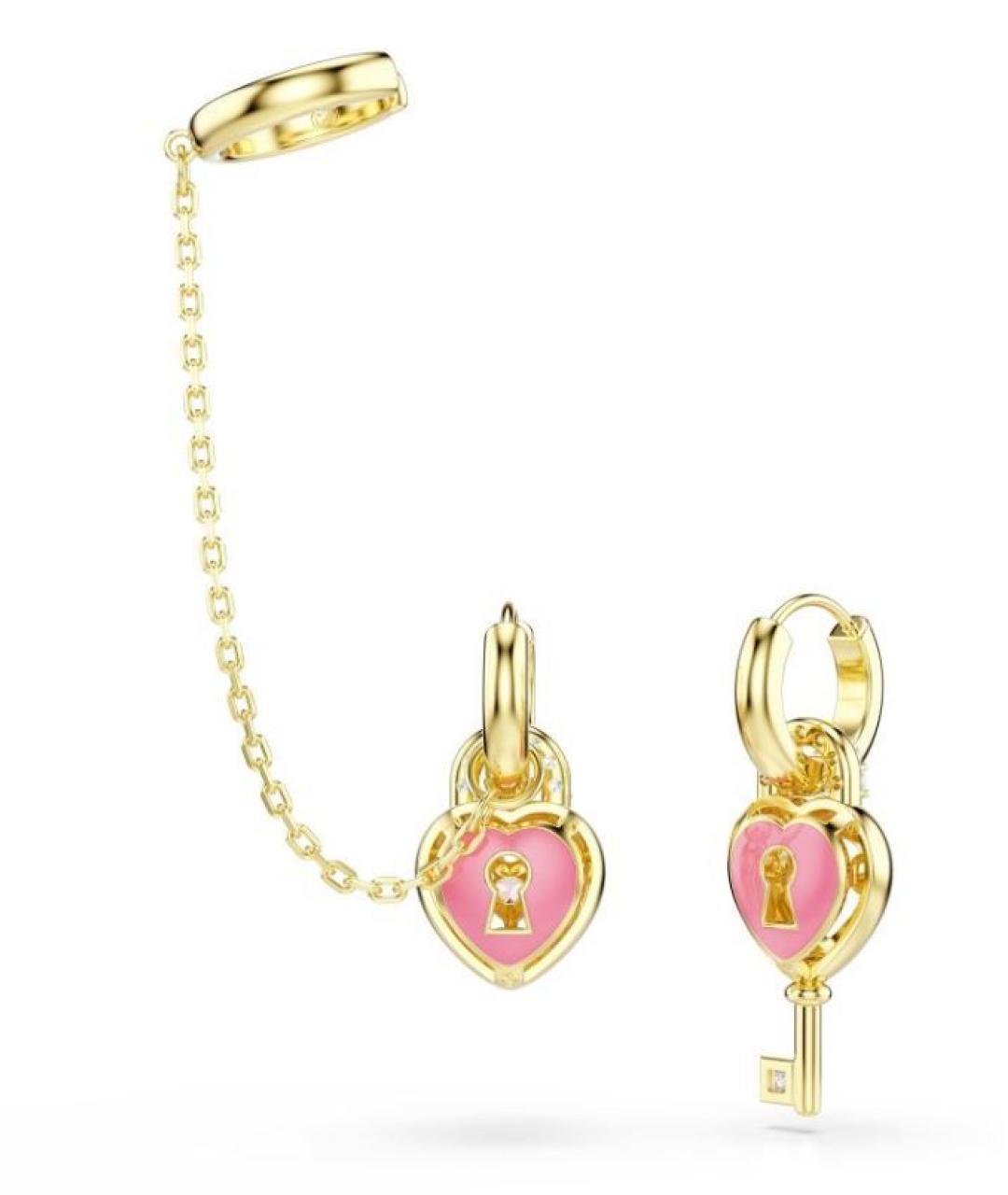 SWAROVSKI Золотые серьги, фото 3