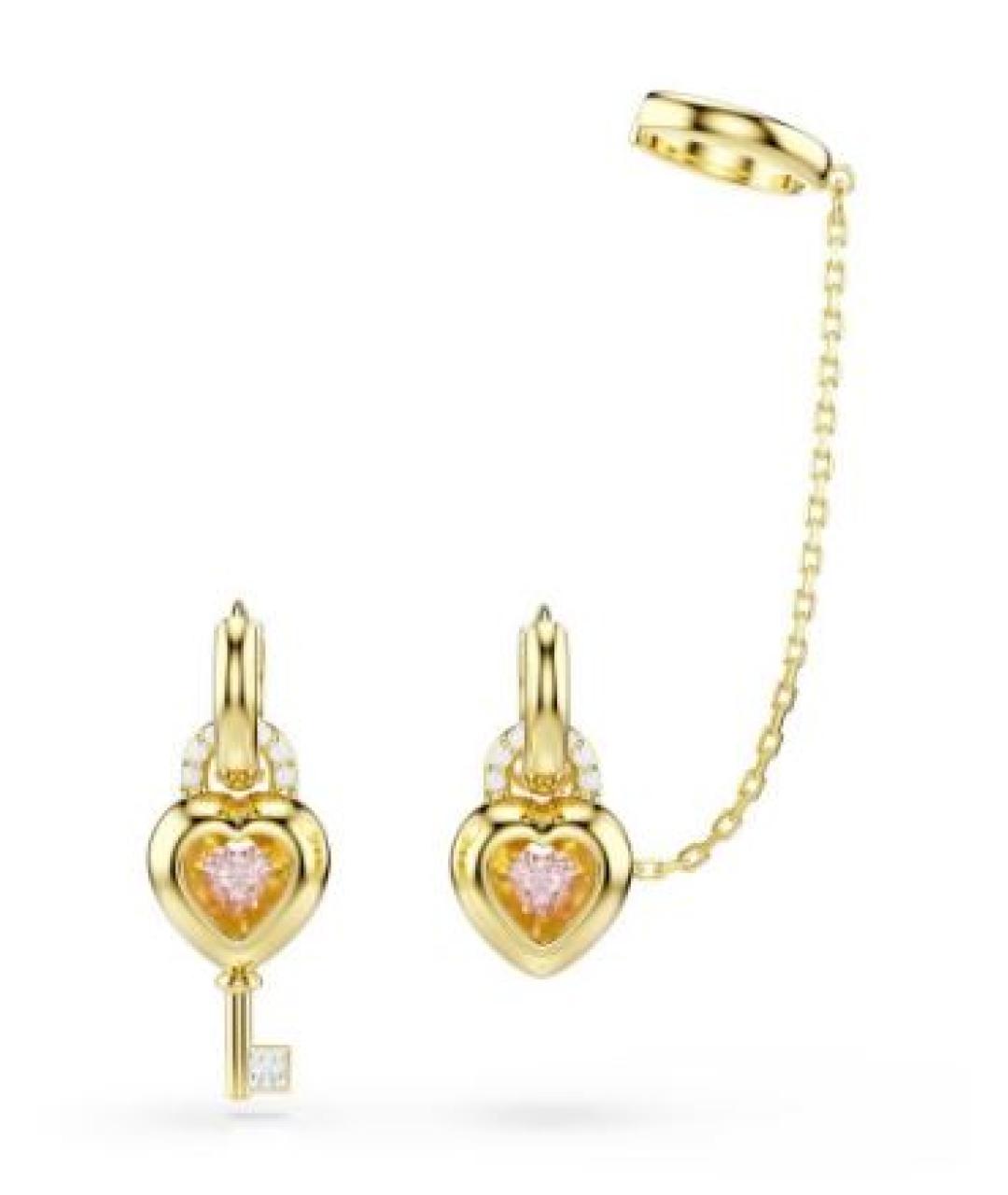 SWAROVSKI Золотые серьги, фото 2