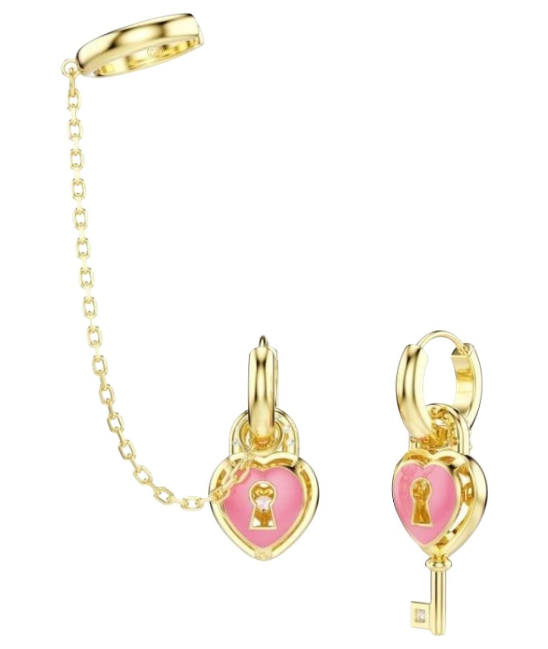 SWAROVSKI Золотые серьги, фото 1