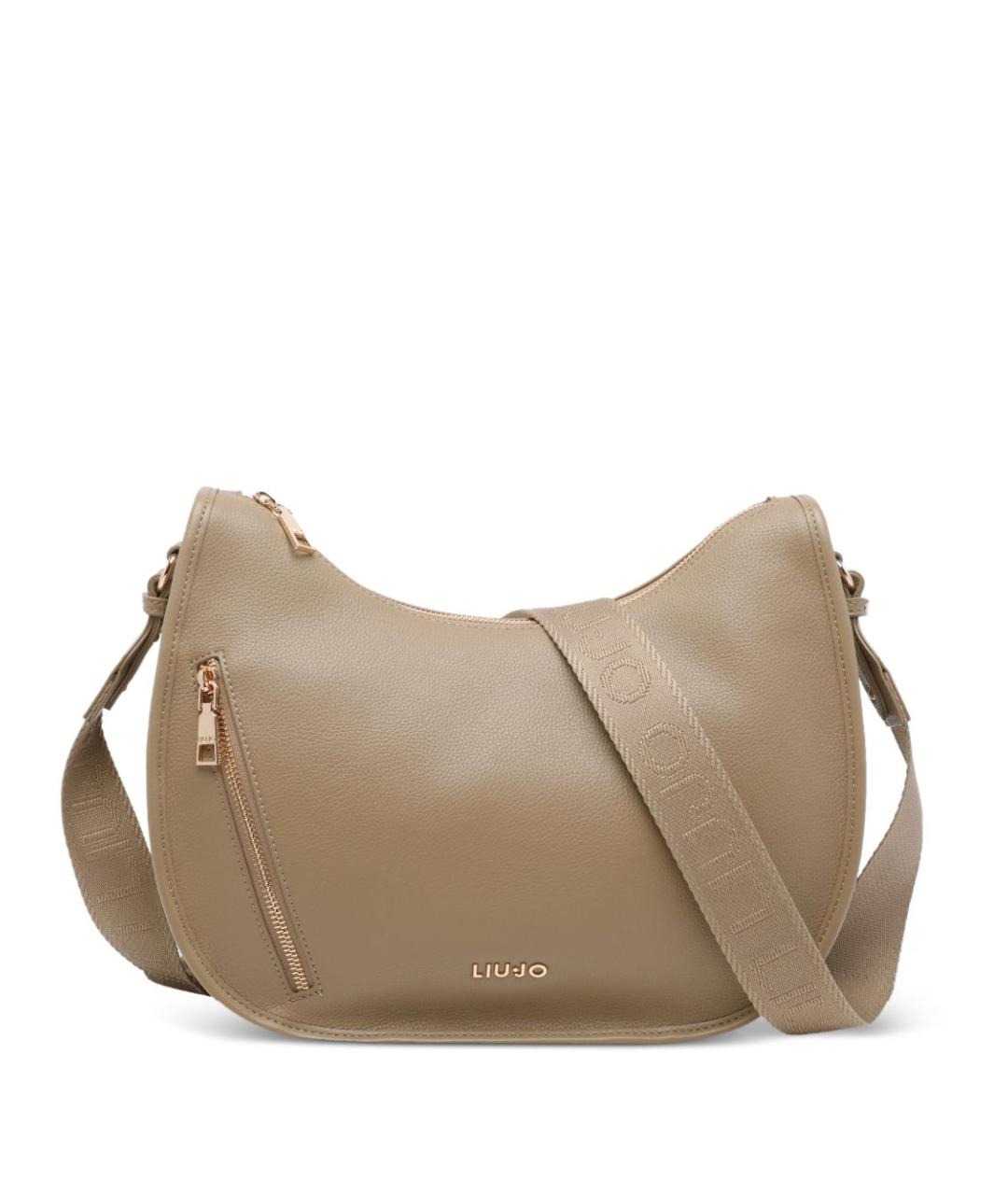 LIU JO Бежевая сумка через плечо из искусственной кожи, фото 1