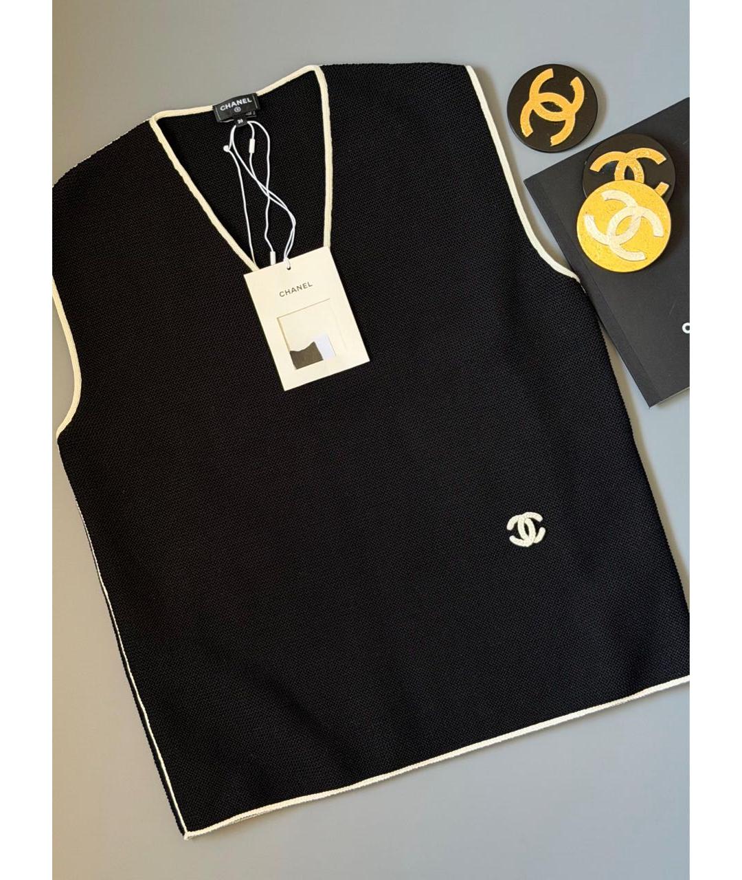 CHANEL Черный жилет, фото 3