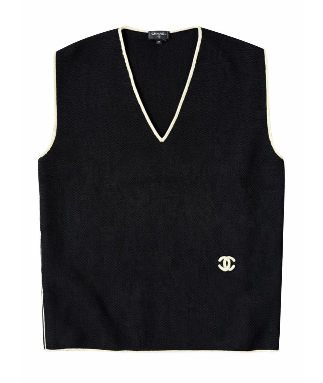 CHANEL Черный жилет, фото 1