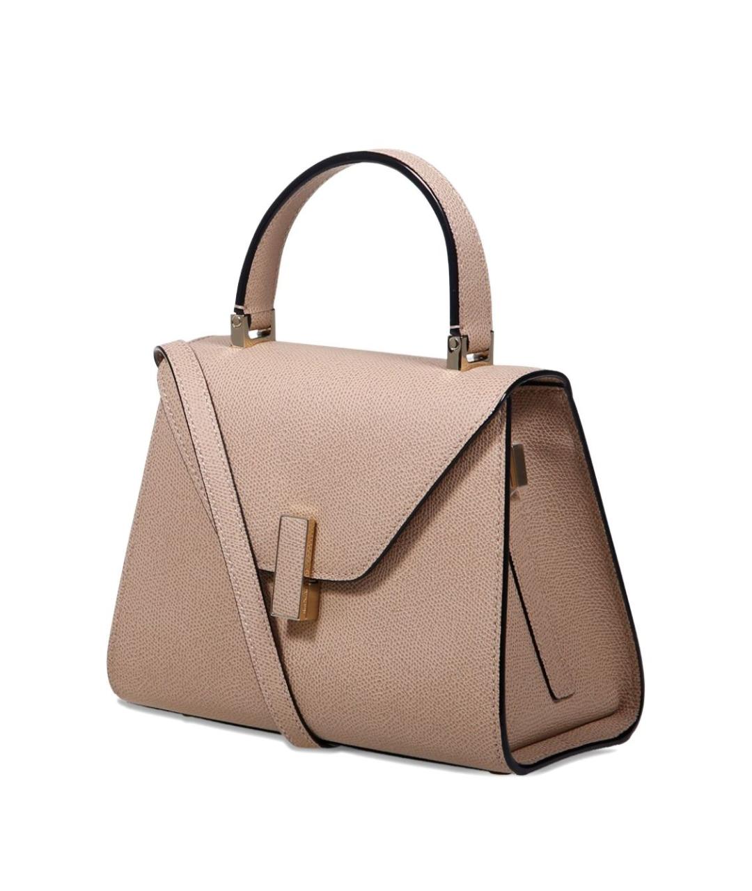 VALEXTRA Бежевая кожаная сумка тоут, фото 3