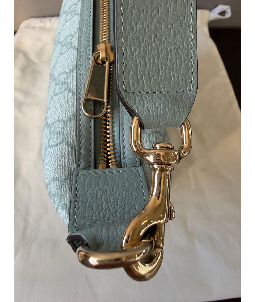 GUCCI Голубая сумка с короткими ручками, фото 4
