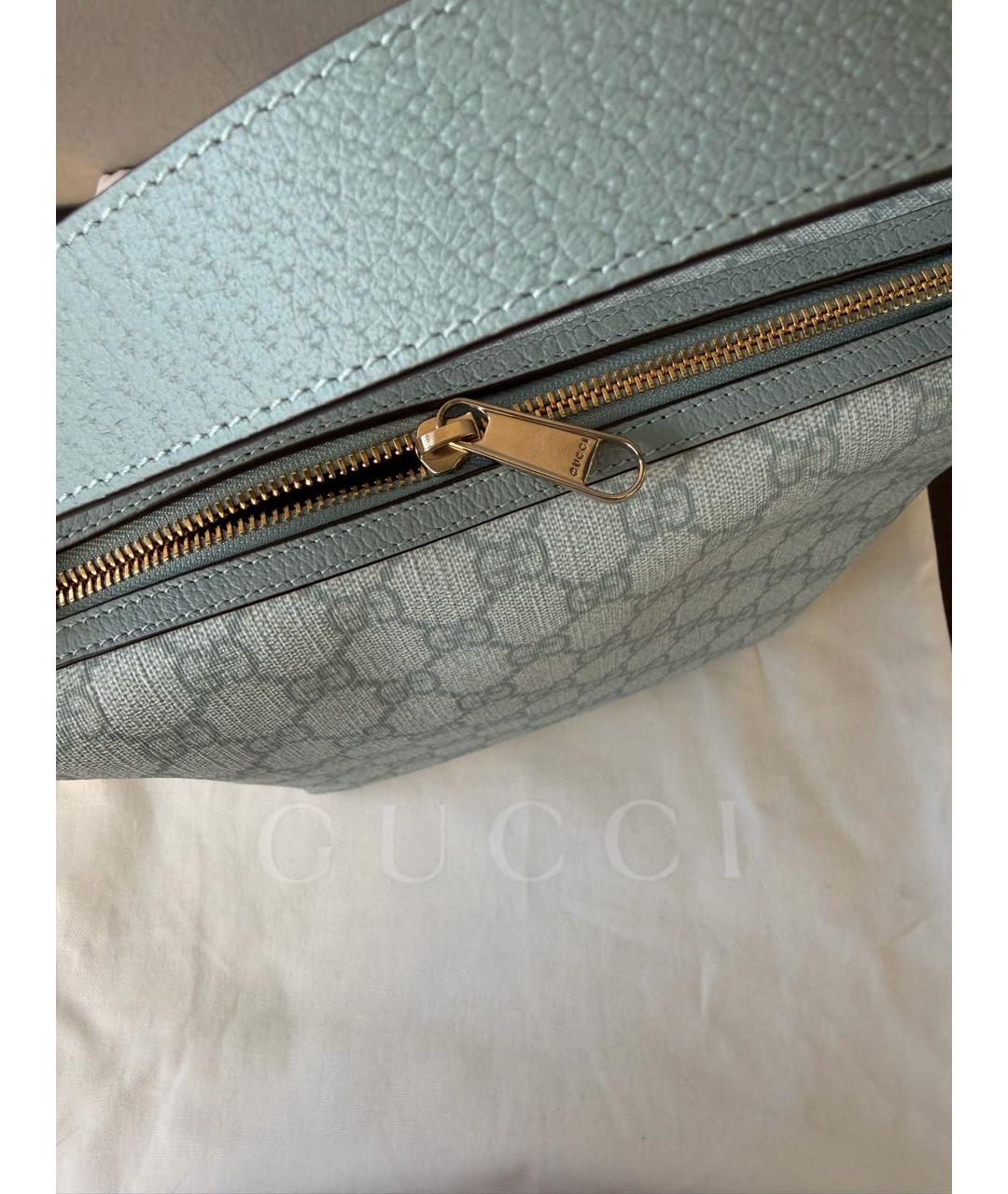 GUCCI Голубая сумка с короткими ручками, фото 6