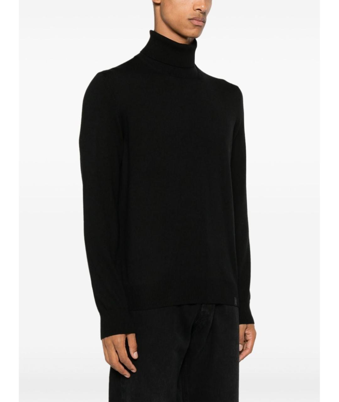 FAY Черный шерстяной джемпер / свитер, фото 3