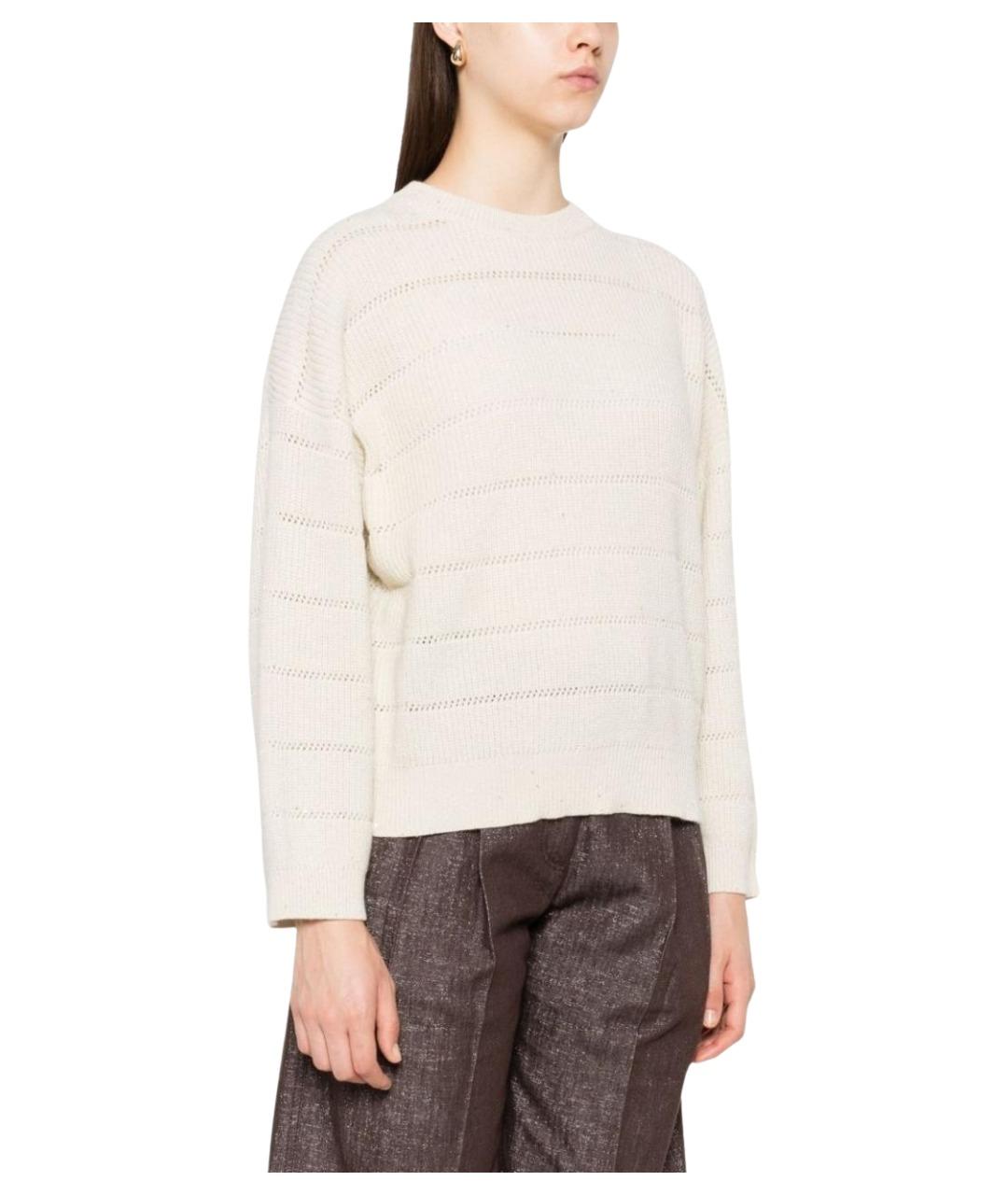 BRUNELLO CUCINELLI Бежевый джемпер / свитер, фото 4