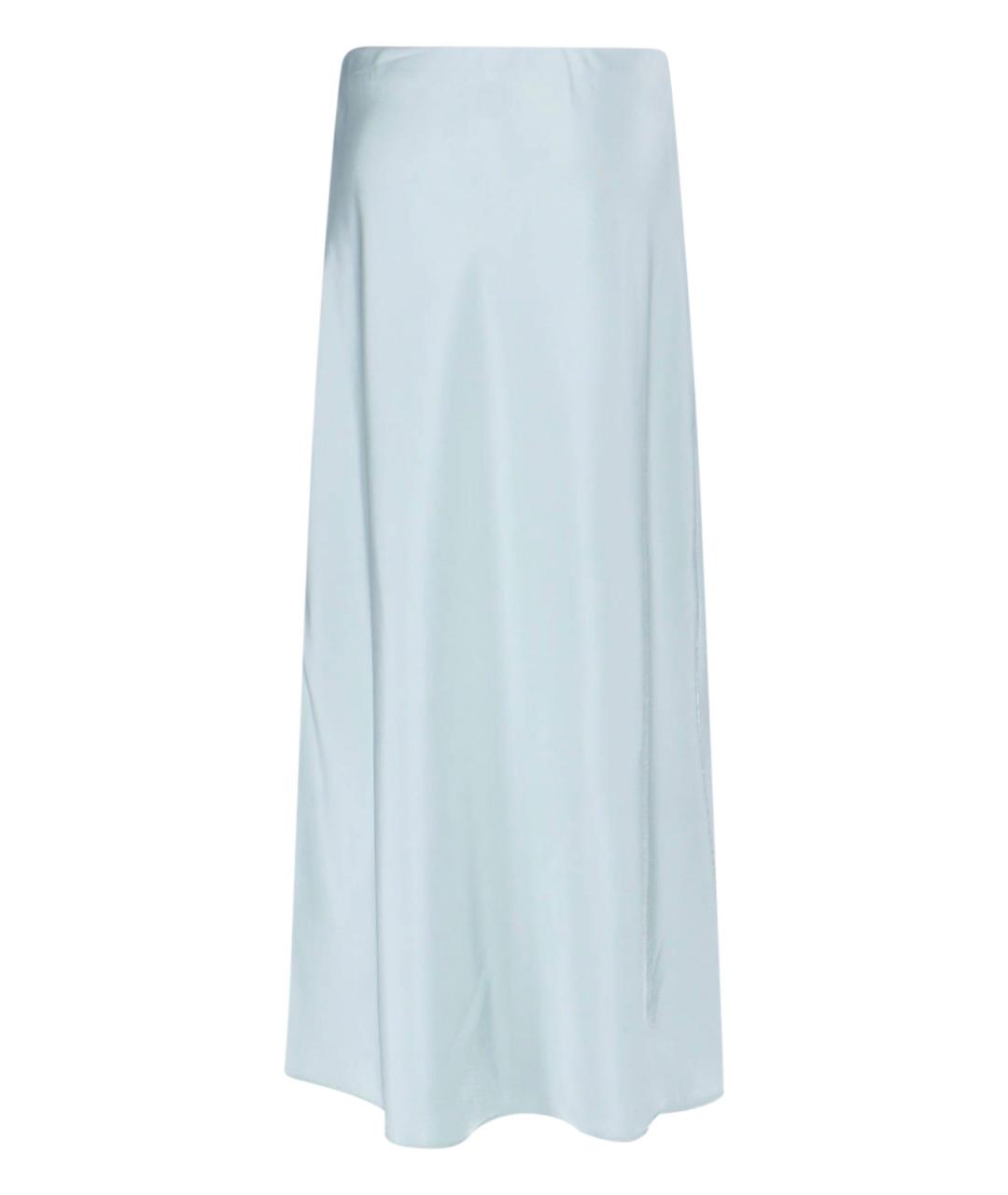 CALVIN KLEIN Голубая полиэстеровая юбка миди, фото 2