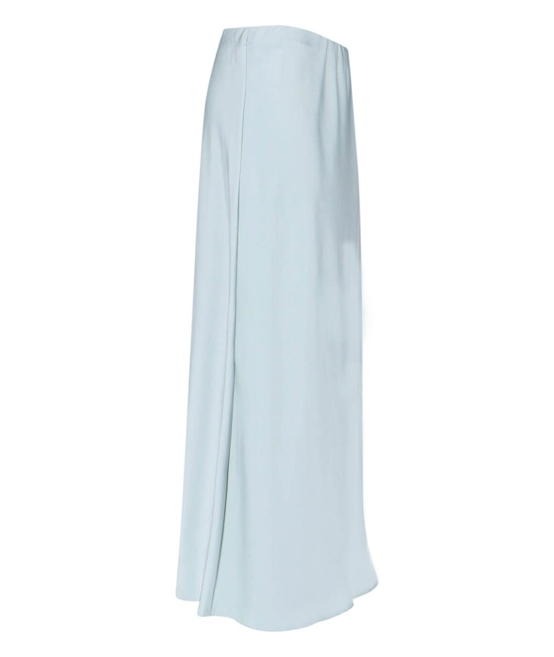 CALVIN KLEIN Голубая полиэстеровая юбка миди, фото 3