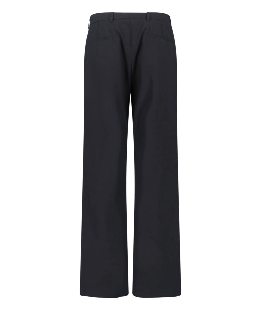 GUCCI Черные шерстяные повседневные брюки, фото 2