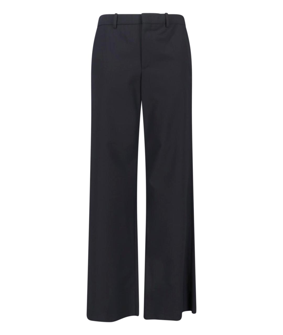 GUCCI Черные шерстяные повседневные брюки, фото 1