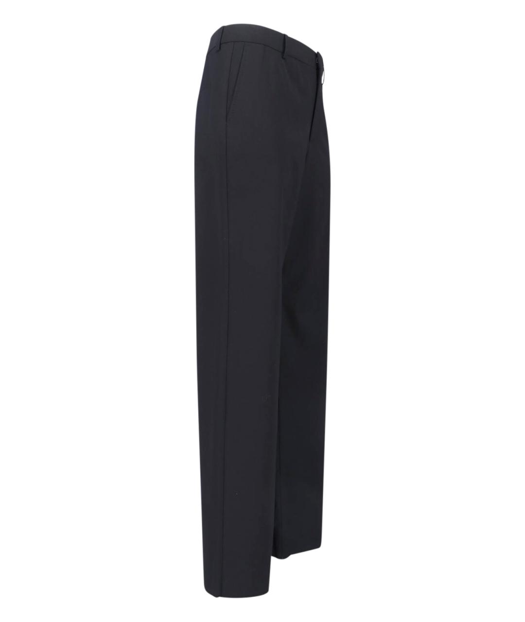 GUCCI Черные шерстяные повседневные брюки, фото 3