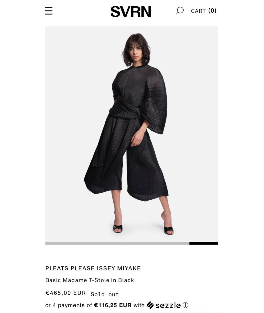 ISSEY MIYAKE Черная полиэстеровая майка, фото 6