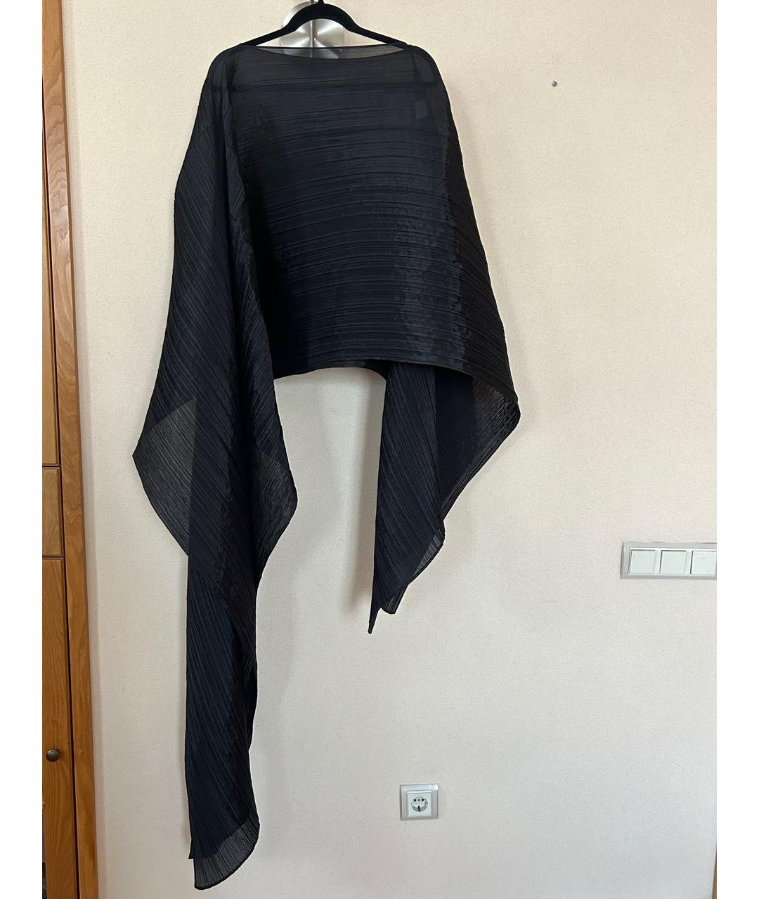 ISSEY MIYAKE Черная полиэстеровая майка, фото 2