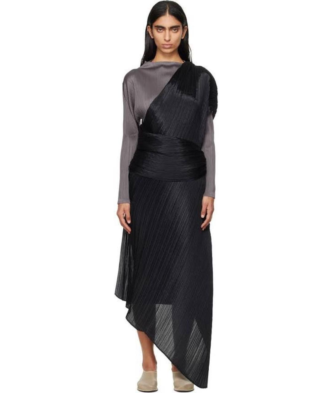 ISSEY MIYAKE Черная полиэстеровая майка, фото 7